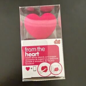 DCI "From the Heart" Mobile Device Stand & Cord Wrapper